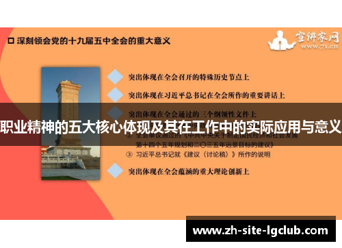 职业精神的五大核心体现及其在工作中的实际应用与意义